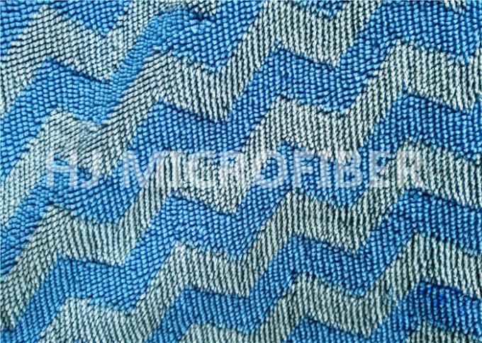 Tela de la microfibra de la pila de la torsión del estilo de la armadura del telar jacquar para los cojines de la fregona, paños de la microfibra