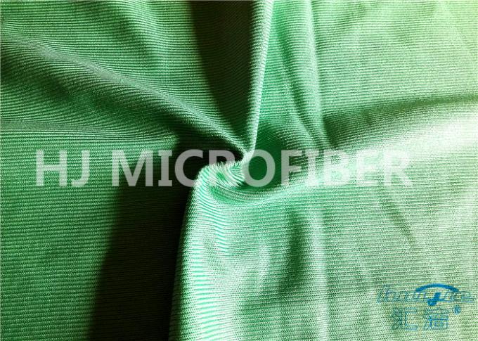 El llano teñió la tela verde y azul de la microfibra para el paño de cristal 60" la anchura 280GSM