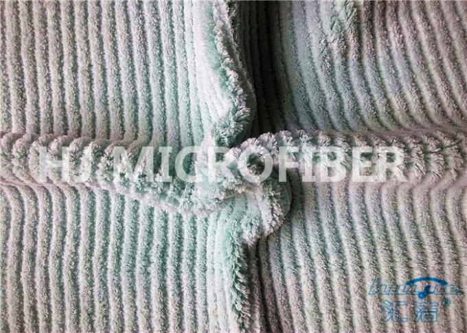 Tejido de poliester coralino del paño 100 del paño grueso y suave de la raya de la microfibra para el paño micro de la fibra