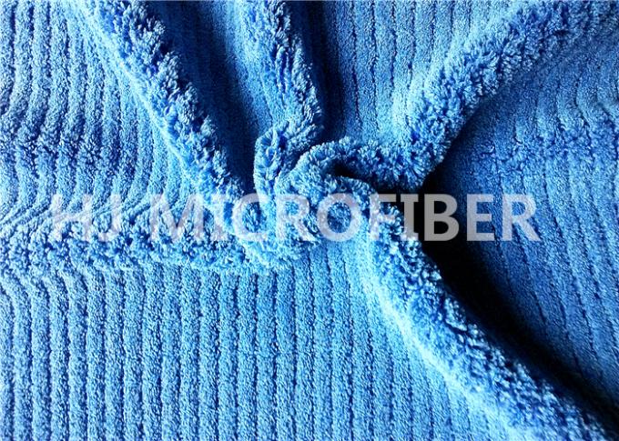 paño coralino Roya Blue150cm del paño grueso y suave de la raya gruesa de la microfibra 550gsm