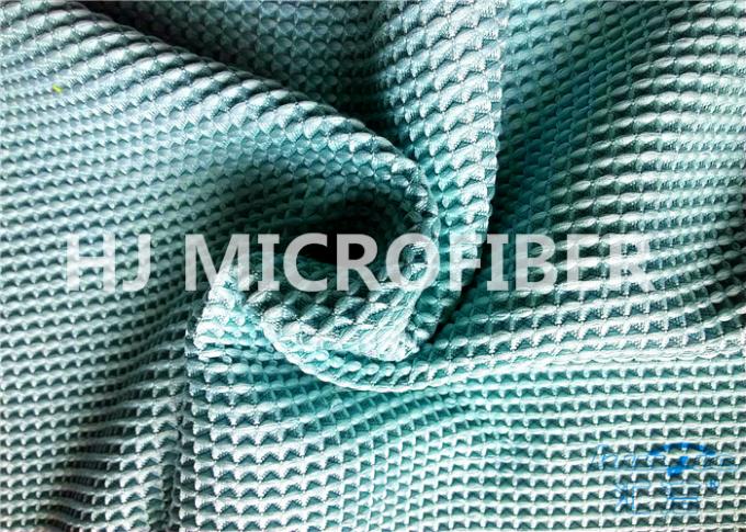 Poliéster y poliamida 300GSM del paño de la galleta de la microfibra de los azules turquesa