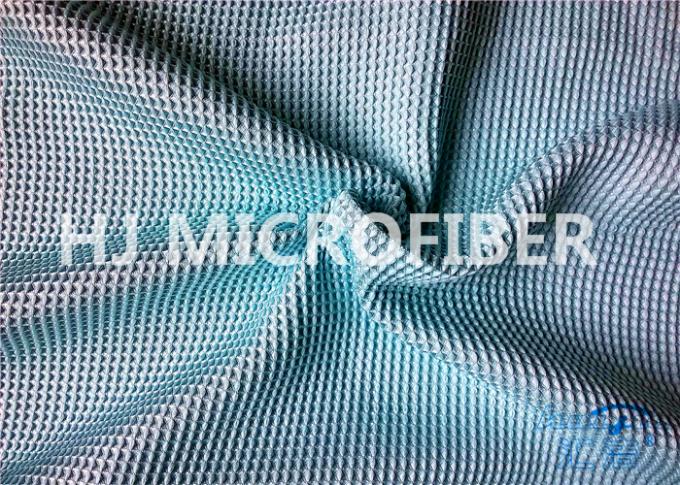 Poliéster y poliamida 300GSM del paño de la galleta de la microfibra de los azules turquesa