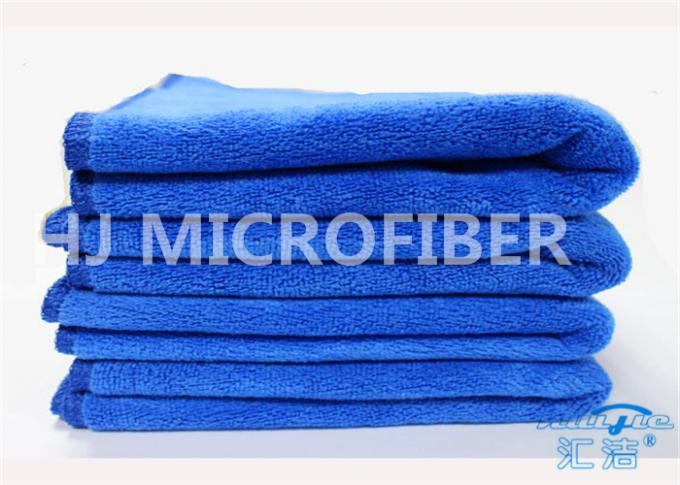 Trapo de limpieza profesional del coche de la ventana del azul real/toalla de sequía de la microfibra para los coches
