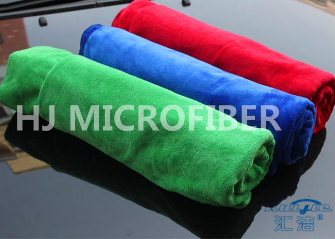 La microfibra del OEM Trama-Hizo punto la toalla cepillada, limpieza del coche de los paños de la microfibra
