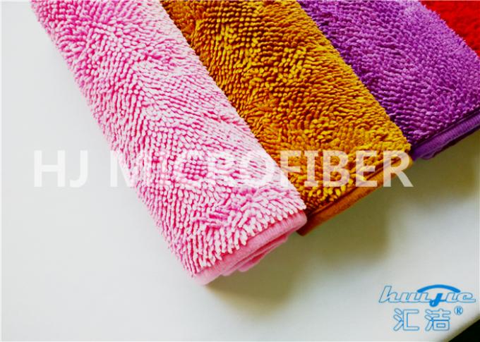 Estera púrpura antideslizante para el uso en el hogar, estera de la microfibra de baño de la microfibra