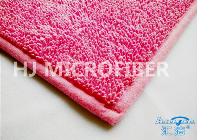 Pequeña estera de puerta de la microfibra del poliéster del Pink100% para el forro antirresbaladizo al aire libre/interior