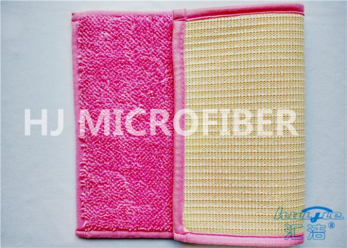 Pequeña estera de puerta de la microfibra del poliéster del Pink100% para el forro antirresbaladizo al aire libre/interior