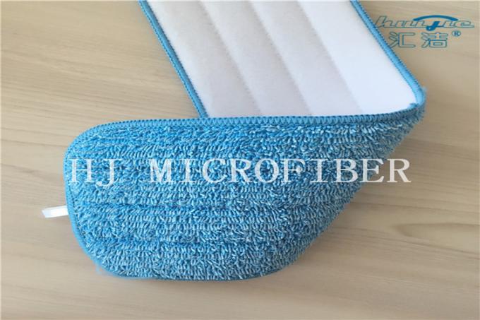 Cojines torcidos raya azul del reemplazo de la fregona de las cabezas de la fregona de la tela de pila de la microfibra del color