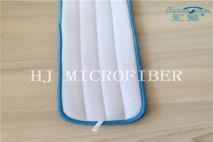 Cojines torcidos raya azul del reemplazo de la fregona de las cabezas de la fregona de la tela de pila de la microfibra del color