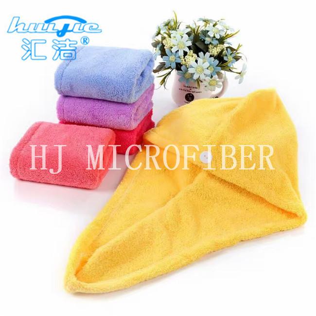 Absorción estupenda de la microfibra del paño grueso y suave del pelo del turbante del paño de sequía coralino colorido del pelo