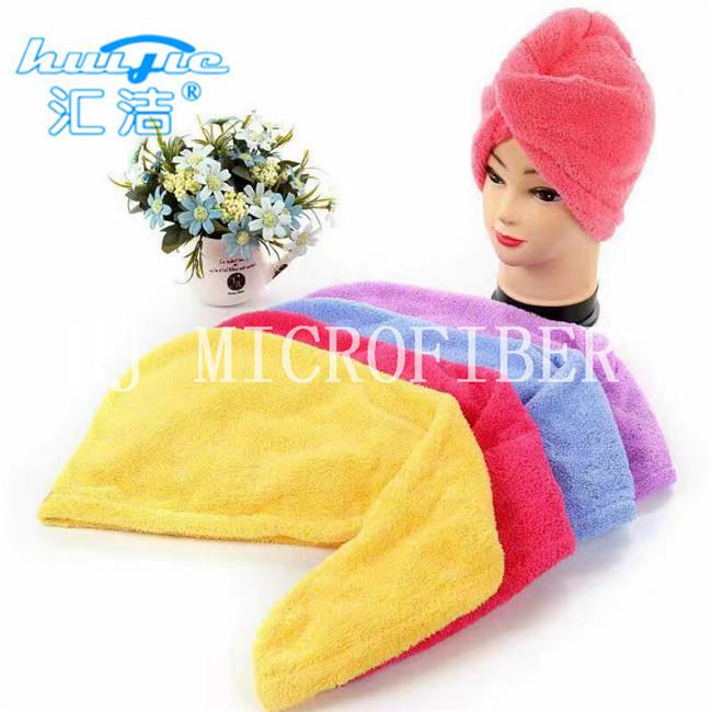 Absorción estupenda de la microfibra del paño grueso y suave del pelo del turbante del paño de sequía coralino colorido del pelo
