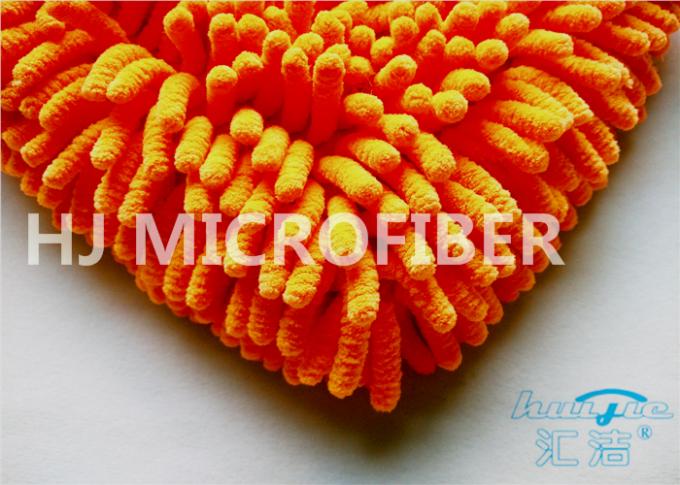 Mitón largo Sunny Orange Quick-Dry, anti-corrosivo del lavado de la microfibra de la felpilla del pelo