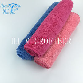 El lavado coralino de la cocina de la toalla de limpieza del paño grueso y suave de la microfibra equipa el absorbente estupendo del color rojo