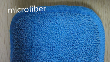La fregona mojada de la alta microfibra de la absorción rellena 13*47 la esponja azul del tejido de poliester que tuerce 3m m
