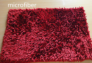 Microfibra Mat Red caucho antideslizante interior del cuarto de baño grande de la felpilla de 40 * de los 60cm