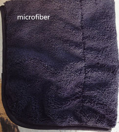 Toalla de limpieza apuesta aflautada durable de los deportes del negro de la anchura de la microfibra 300gsm el 150cm