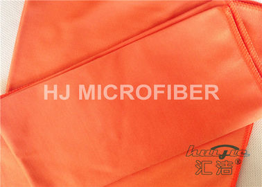 Naranja de los trapos de limpieza del coche de la microfibra del poliéster, toallas de sequía del coche de la microfibra