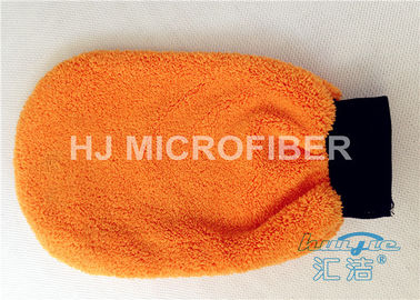 Abrigo arriba absorbente alrededor del guante del mitón del lavado de la microfibra para la limpieza del hogar del coche