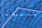 Trapo de limpieza grande de la microfibra de la tela de la perla del telar jacquar azul del color para la toalla y la materia textil casera