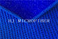 Paño formado Peral grande del color de la microfibra de la limpieza del telar jacquar azul de la tela con el alambre duro de los PP