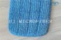 Cojines torcidos raya azul del reemplazo de la fregona de las cabezas de la fregona de la tela de pila de la microfibra del color