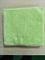 toallas de cocina coralinas del paño grueso y suave del ajuste ultrasónico del verde 600gsm de la microfibra de los 40*40cm