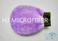 Mitón de la limpieza del coche de la microfibra del paño grueso y suave de la felpa/mitón estupendo el 100% de la microfibra hecho a mano