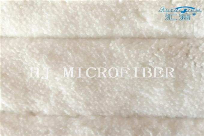 Cojines hechos punto máquina blanca del reemplazo de la fregona de las cabezas de la fregona de la tela de la microfibra del color para la limpieza casera