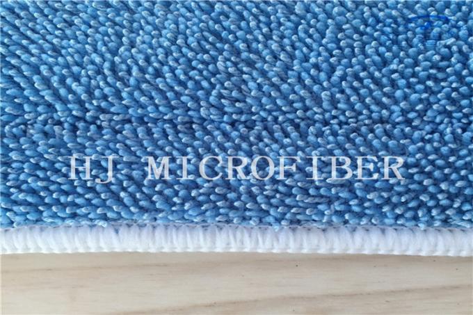 Cojines torcidos cojines mojados laterales aflautados azules del reemplazo de la fregona de las cabezas de la fregona de la pila de la fregona de la microfibra del color