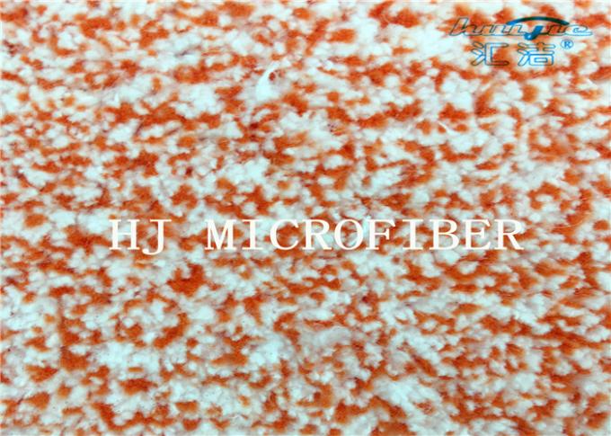 La naranja mezcló el alambre duro hecho punto de Coral Fleece Fabric With Nylon de la microfibra