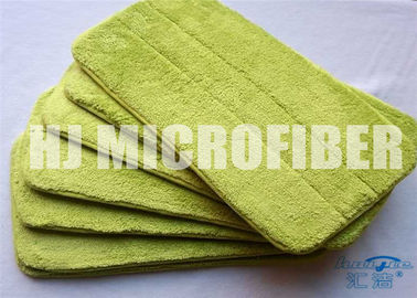 Fregona verde del piso de la microfibra para el cojín de limpieza los 20x38cm de la fregona de polvo del piso/de la microfibra