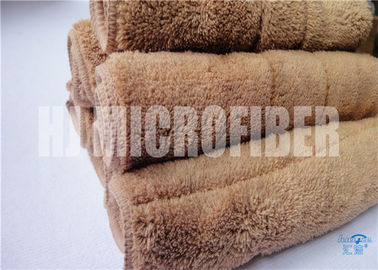 El paño grueso y suave coralino de la toalla de limpieza de la microfibra de la poliamida 30*40 del poliéster el 20% del 80% 450gsm instaló tubos la toalla cuadrada