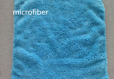 Microfibra trapo de limpieza coralino azul de la cocina de la mano del coche del super suave del paño grueso y suave 300gsm de 30 * de los 30cm