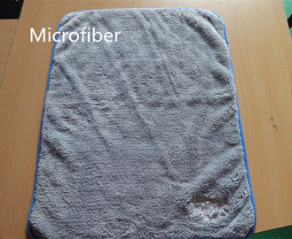 Dos-doble Estupendo-grueso del paño grueso y suave coralino gris 600gsm de la toalla de los deportes de la microfibra de 60* los 80cm