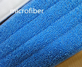 La fregona mojada de la microfibra dirige 13 * cojín de nylon absorbente torcido los 49cm de la fregona del uno mismo-adhensive 480gsm