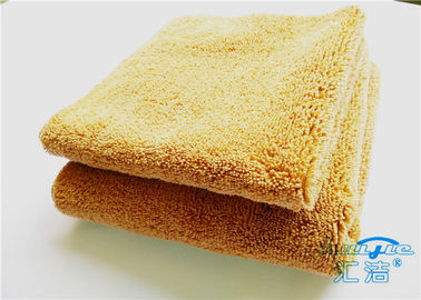 toalla micro del trapo de limpieza de la fibra de la alta pila de 15m m ningún descoloramiento para el cuarto de baño