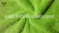 Paño verde de la toalla del buffering de la felpa/arriba de la polvoreda de la microfibra de la absorción para el vidrio de Windows