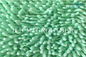 Cojines del reemplazo de la fregona de las cabezas de la fregona de la tela de felpilla de la microfibra del color verde pequeños