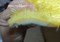 estera de goma antideslizante de la microfibra de 40 * de 60 cm de polvo de la fregona del cuarto de baño hermoso amarillo del paño grueso y suave