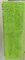 Felpilla verde de la microfibra 650gsm la pequeña dobló los cojines mojados de la fregona del bolsillo del 13*47cm Oxford