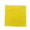 Poliamida instalada tubos 40x40 amarilla de limpieza hecha punto deformación del poliéster de la tela de la microfibra