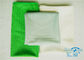 Trapo de limpieza de cristal de la microfibra verde lisa brillante para los espejos, pantallas