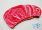 Toalla absorbente de la microfibra del pelo del turbante del abrigo amarillo/rojo de la toalla, de secado rápido estupenda
