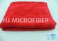 La microfibra Deformación-Hizo punto el trapo de limpieza del coche rojo/azul, toallas de la microfibra del túnel de lavado