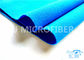 Tela flexible del lazo del velcro del poliéster azul para la adhesión de la ropa y del bolso