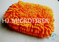 De secado rápido anaranjado soleado del pelo de la felpilla de la microfibra del mitón largo del lavado, anticorrosivo